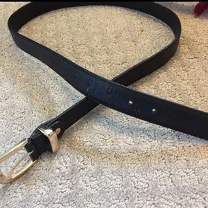 Gold buckle belt